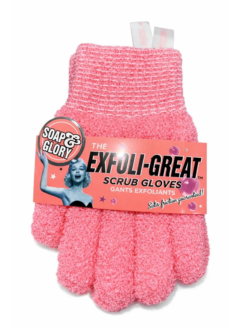 THE EXFOLI-GREAT SCRUB GLOVES GANTS EXFOLIANTS
